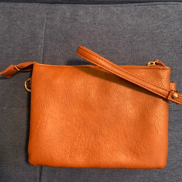 Kensie crossbody purse camel color - Picture 4 of 7